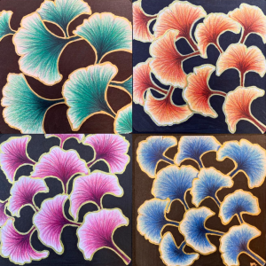 Zentangle sobre Tesela Blanca con Lápices de Color